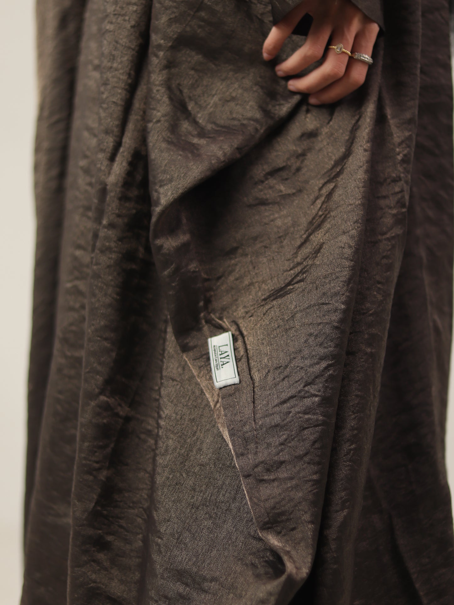 Silver Shimmery Abaya