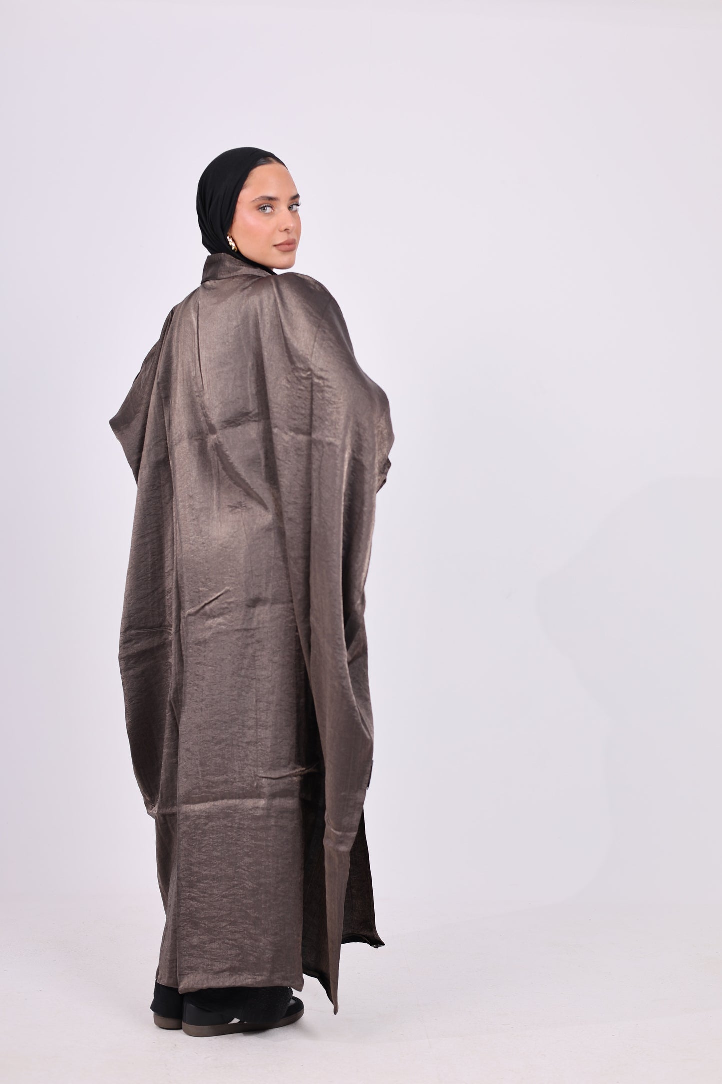 Silver Shimmery Abaya