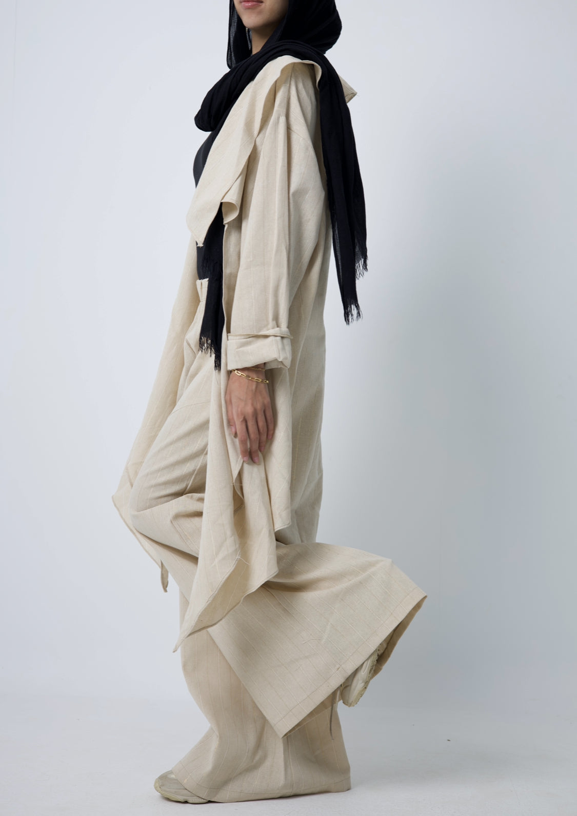 Limited Edition “Beige X Gold Linen Set”