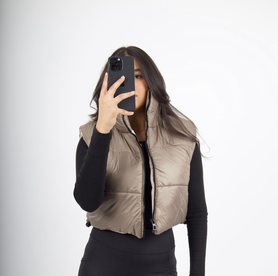 Extra Puffer Vest in Champagne