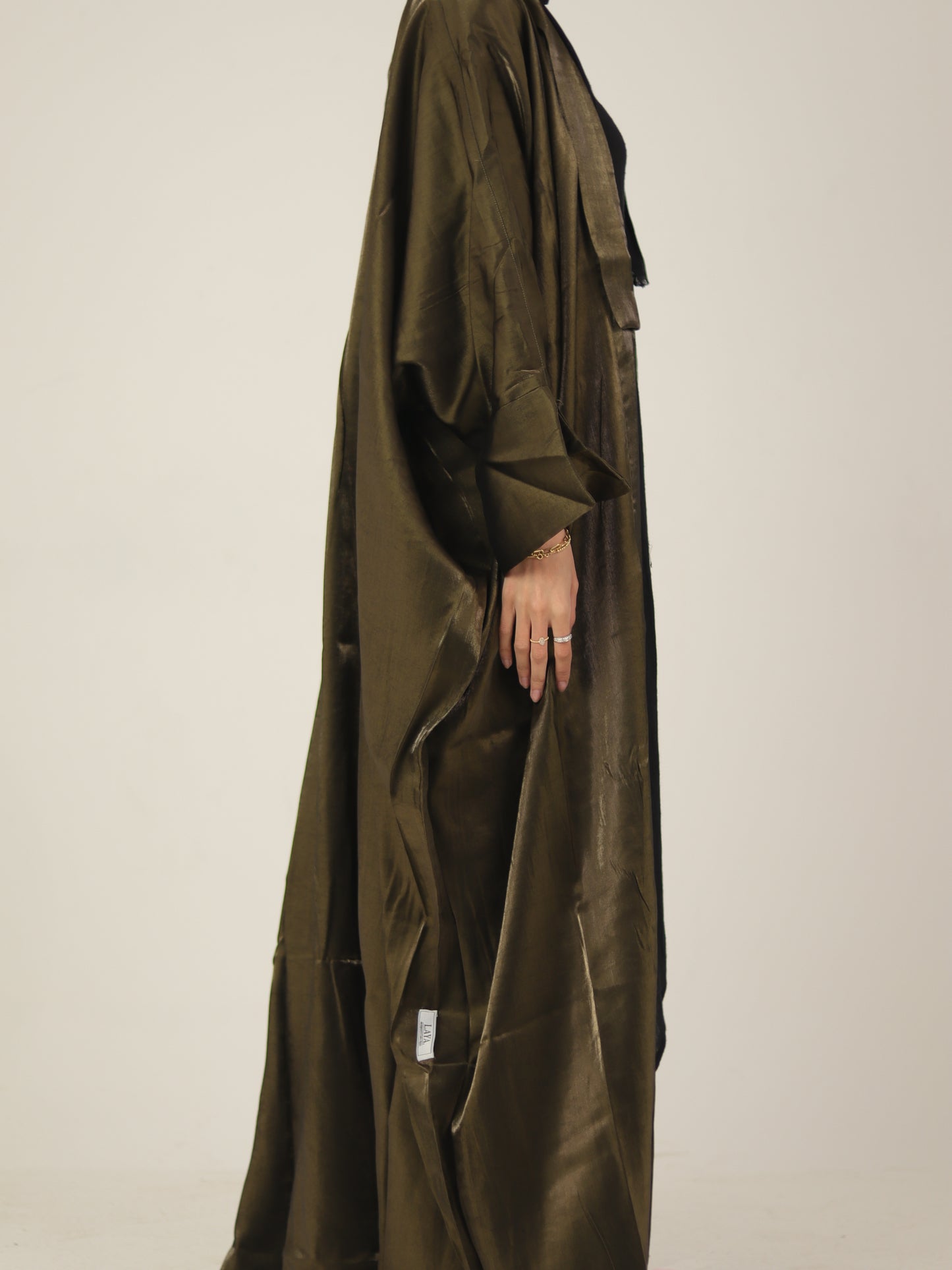 Olive Shimmery Abaya