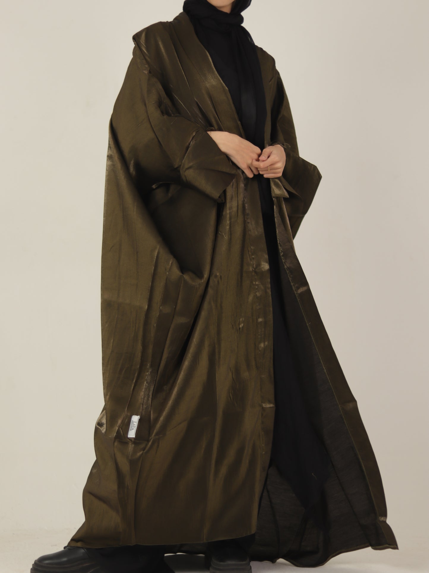 Olive Shimmery Abaya