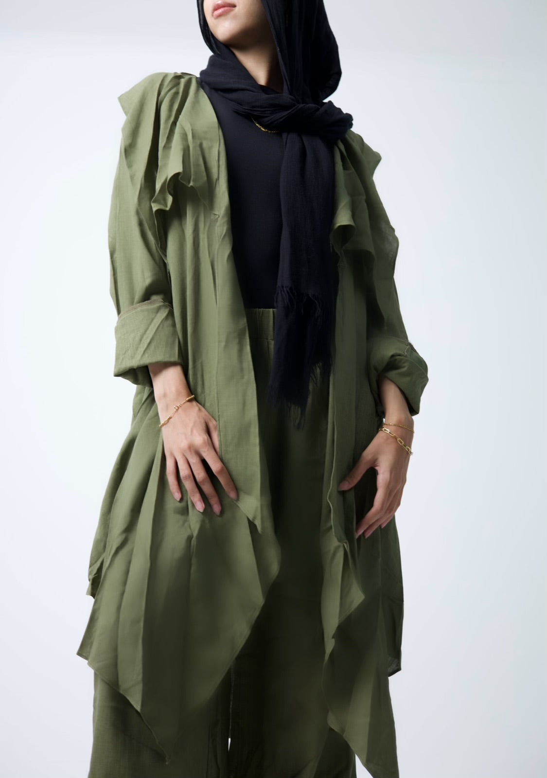 Olive Linen Set