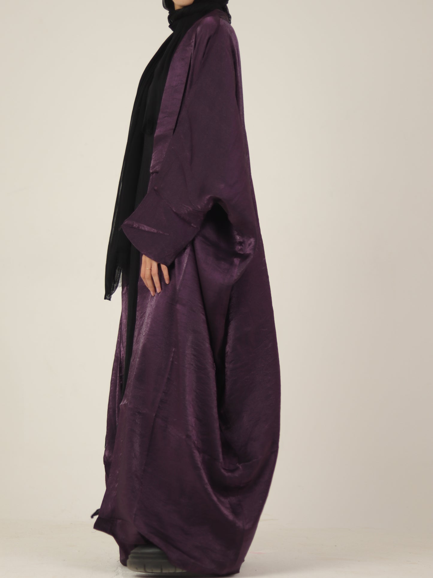 Purple Shimmery Abaya