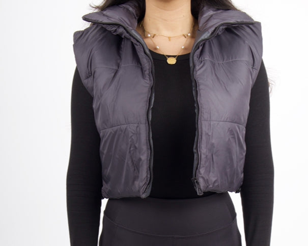 Extra Puffer Vest In Space Grey