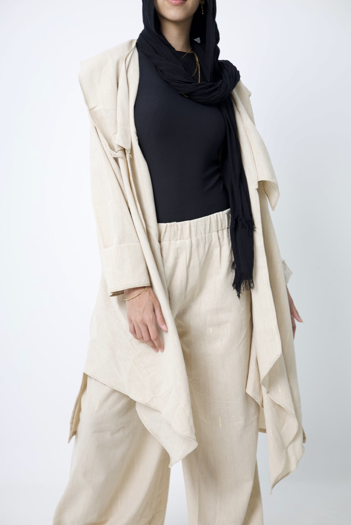 Limited Edition “Beige X Gold Linen Set”