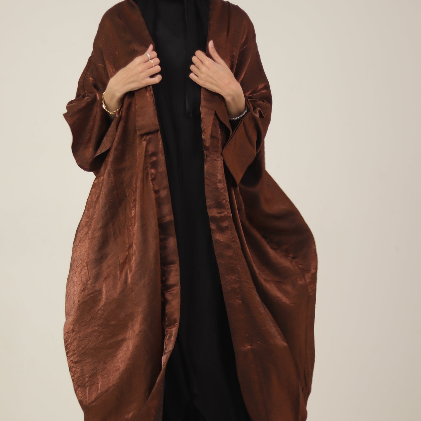 Brown Shimmery Abaya
