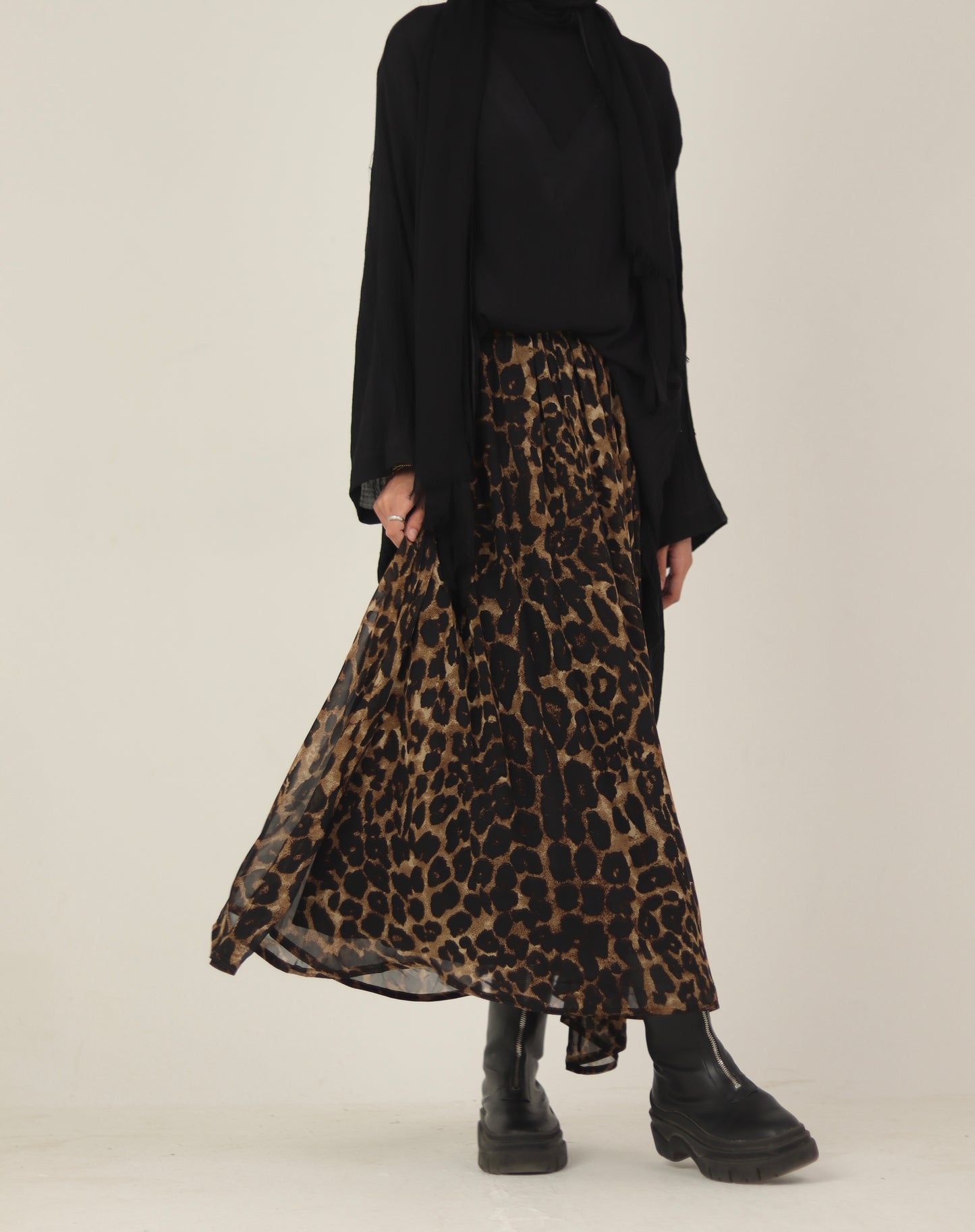 Leopard print skirt