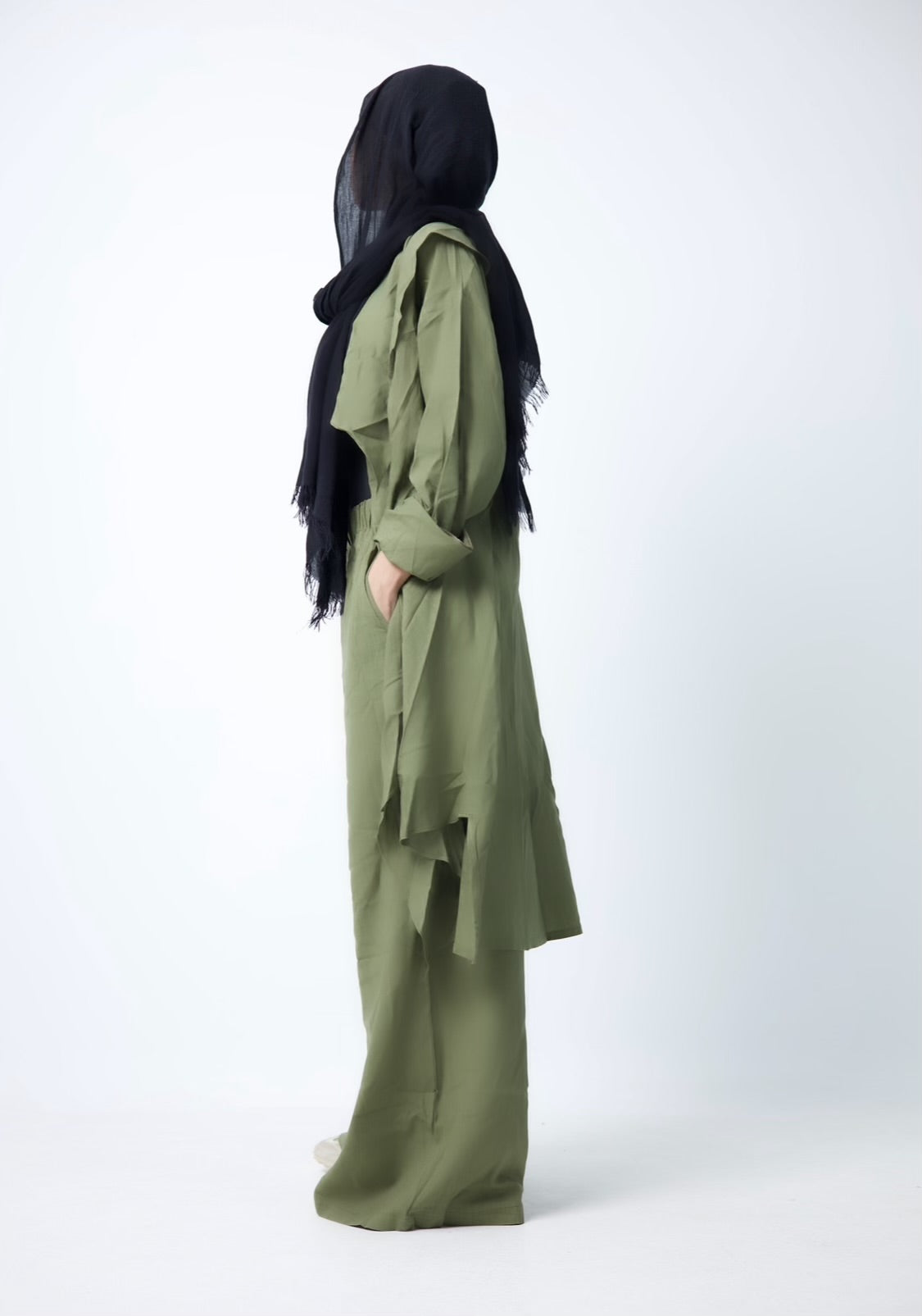 Olive Linen Set