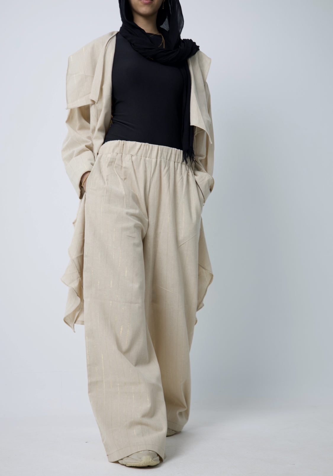 Limited Edition “Beige X Gold Linen Set”
