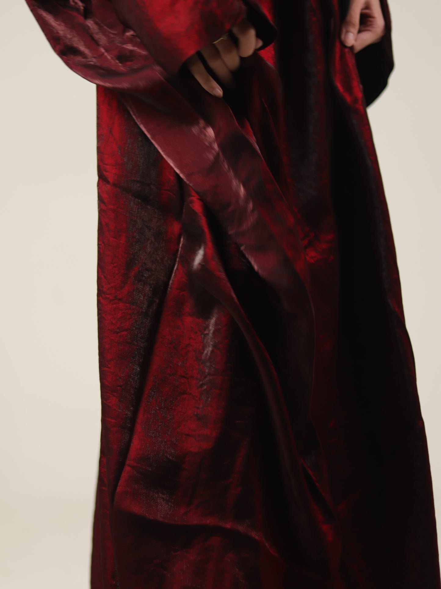 Red Shimmery Abaya