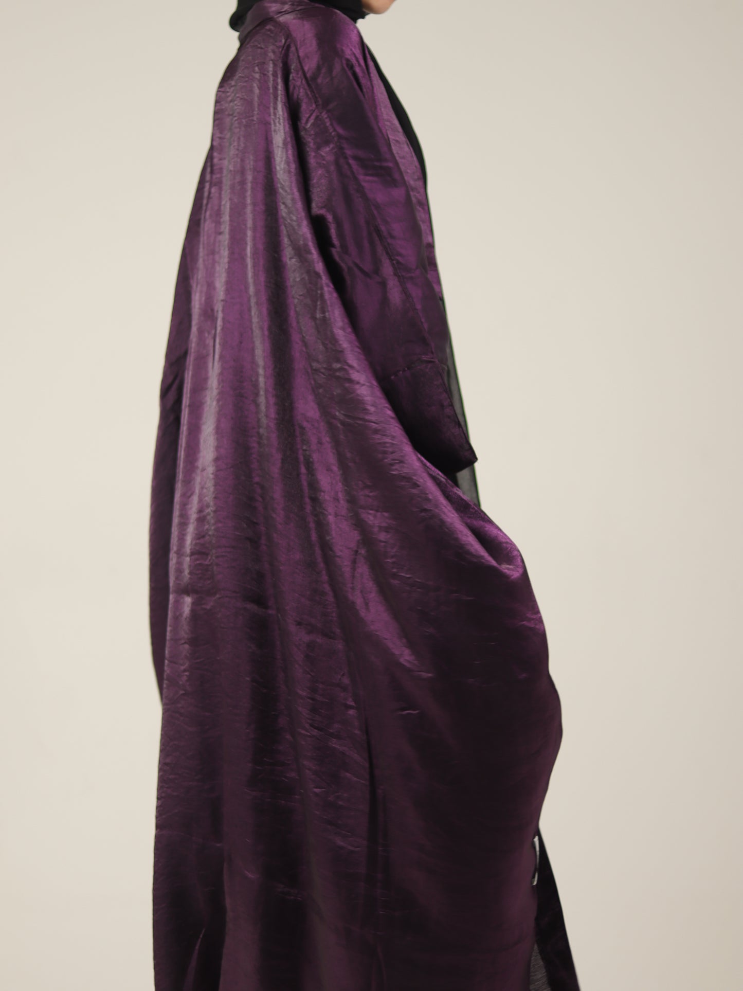 Purple Shimmery Abaya