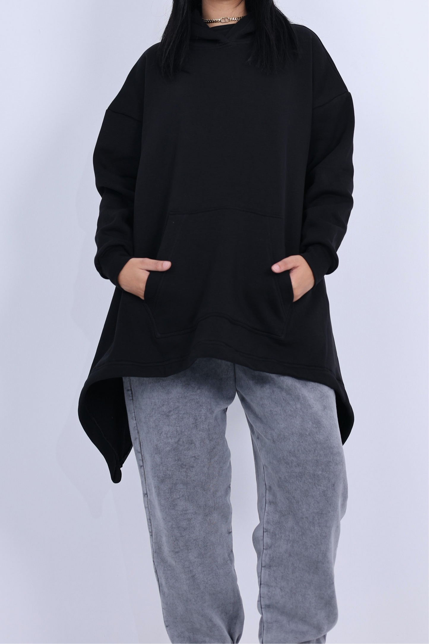 Black Modest Hoodie