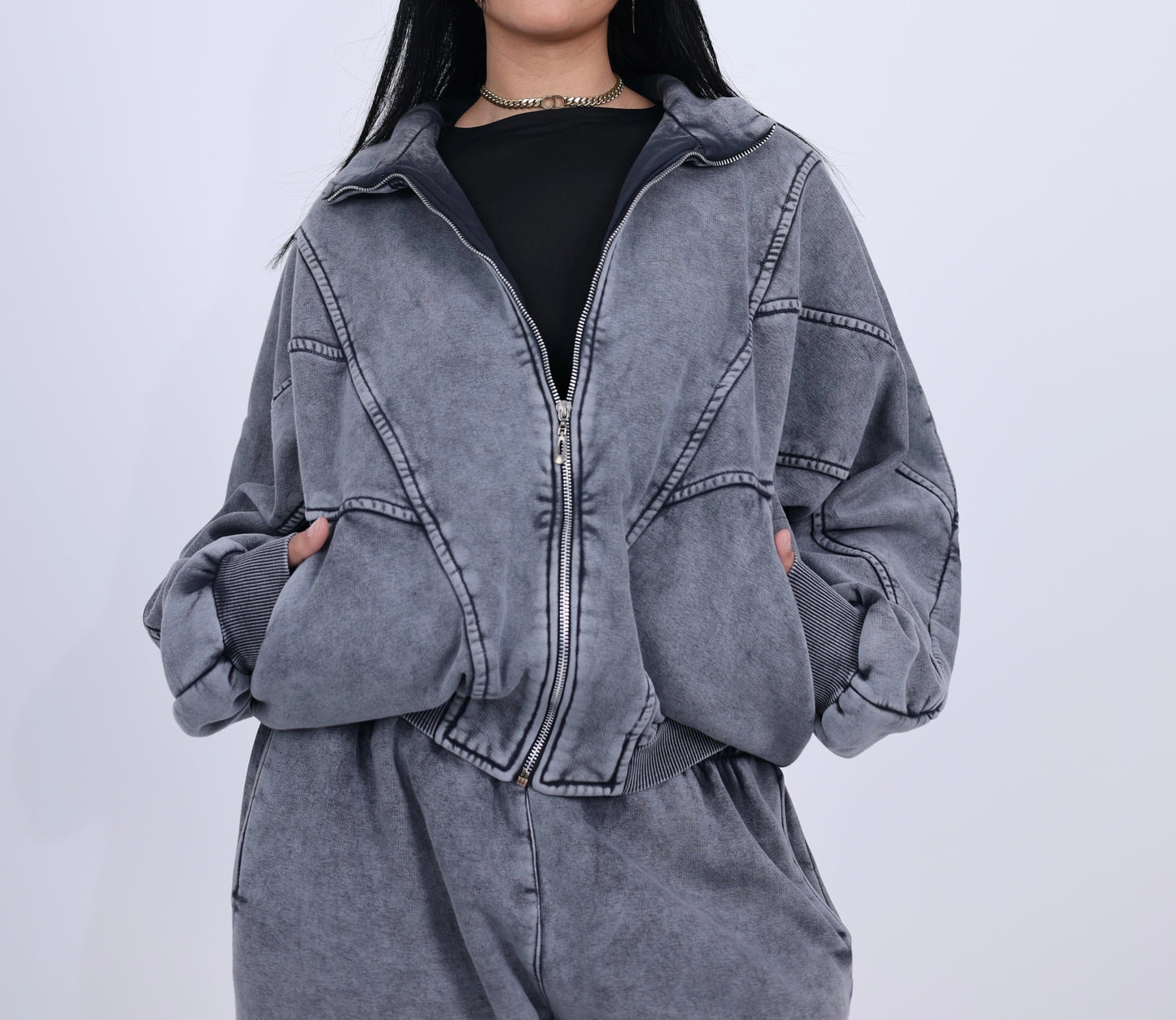 Washed Grey Tracksuit