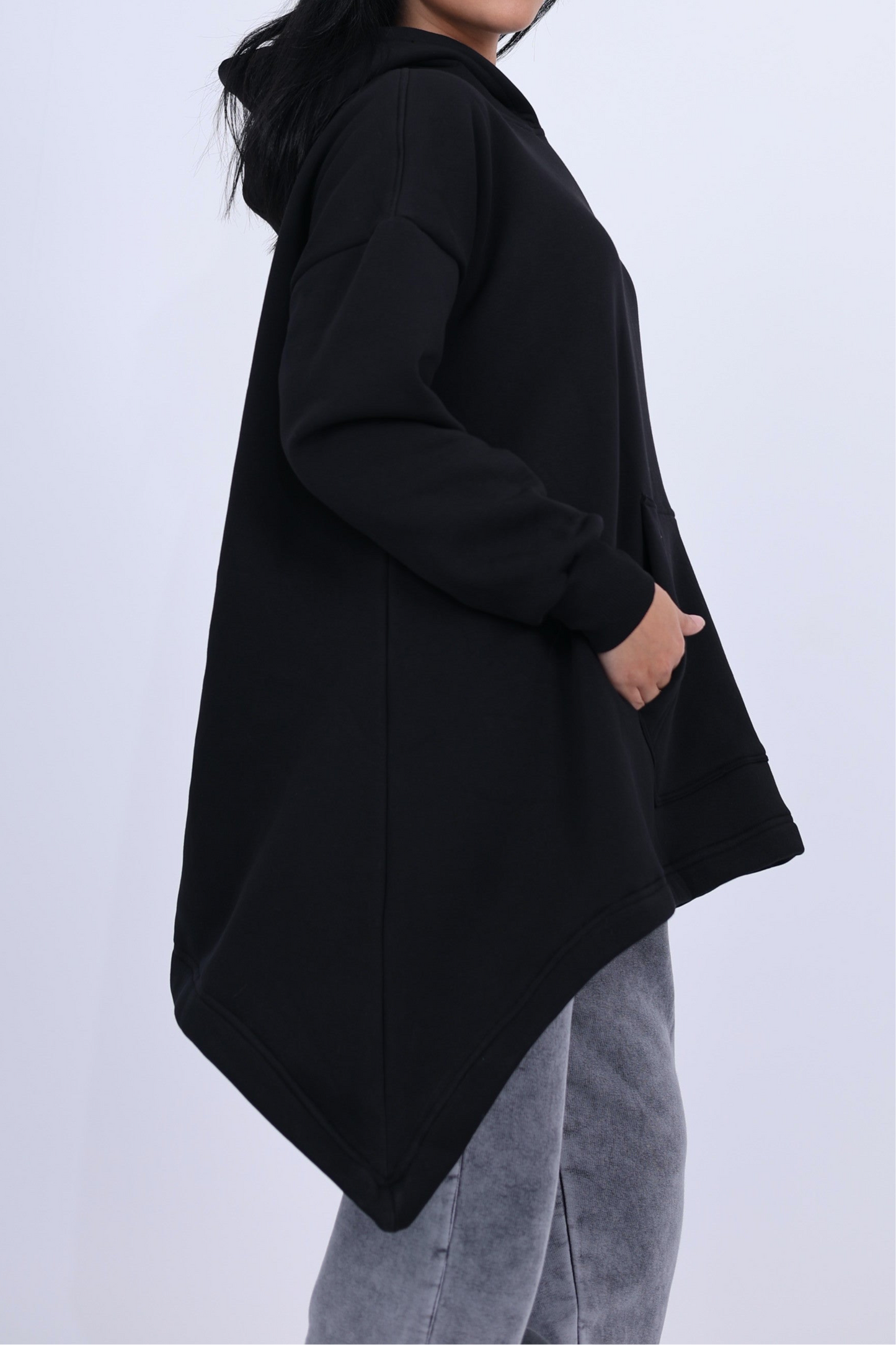 Black Modest Hoodie