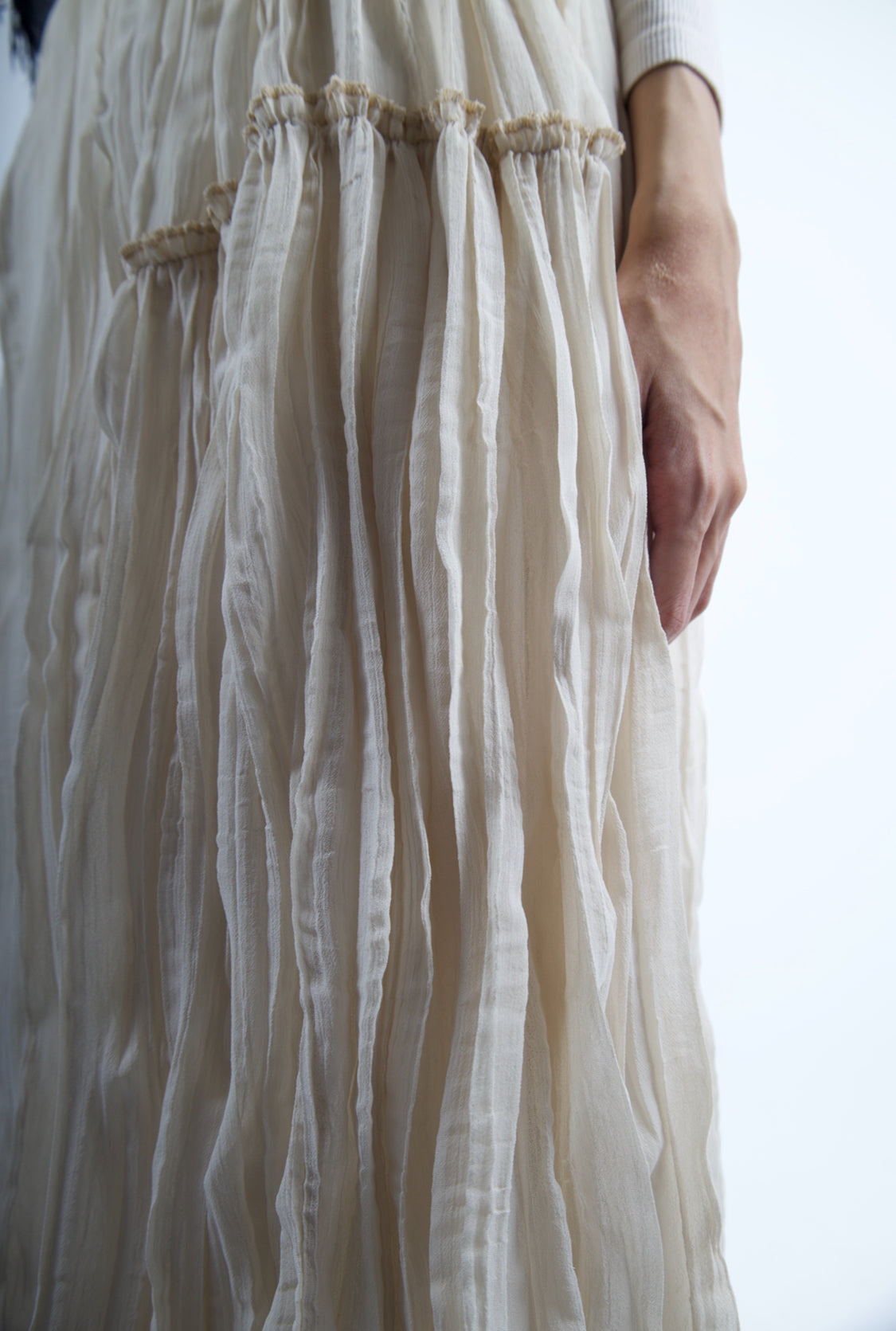 Crushed Chiffon Skirt