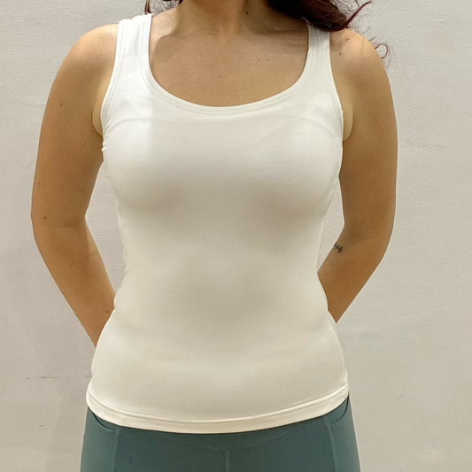 Open Round Neck Sculpt Top