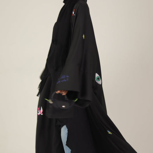Printed Abaya