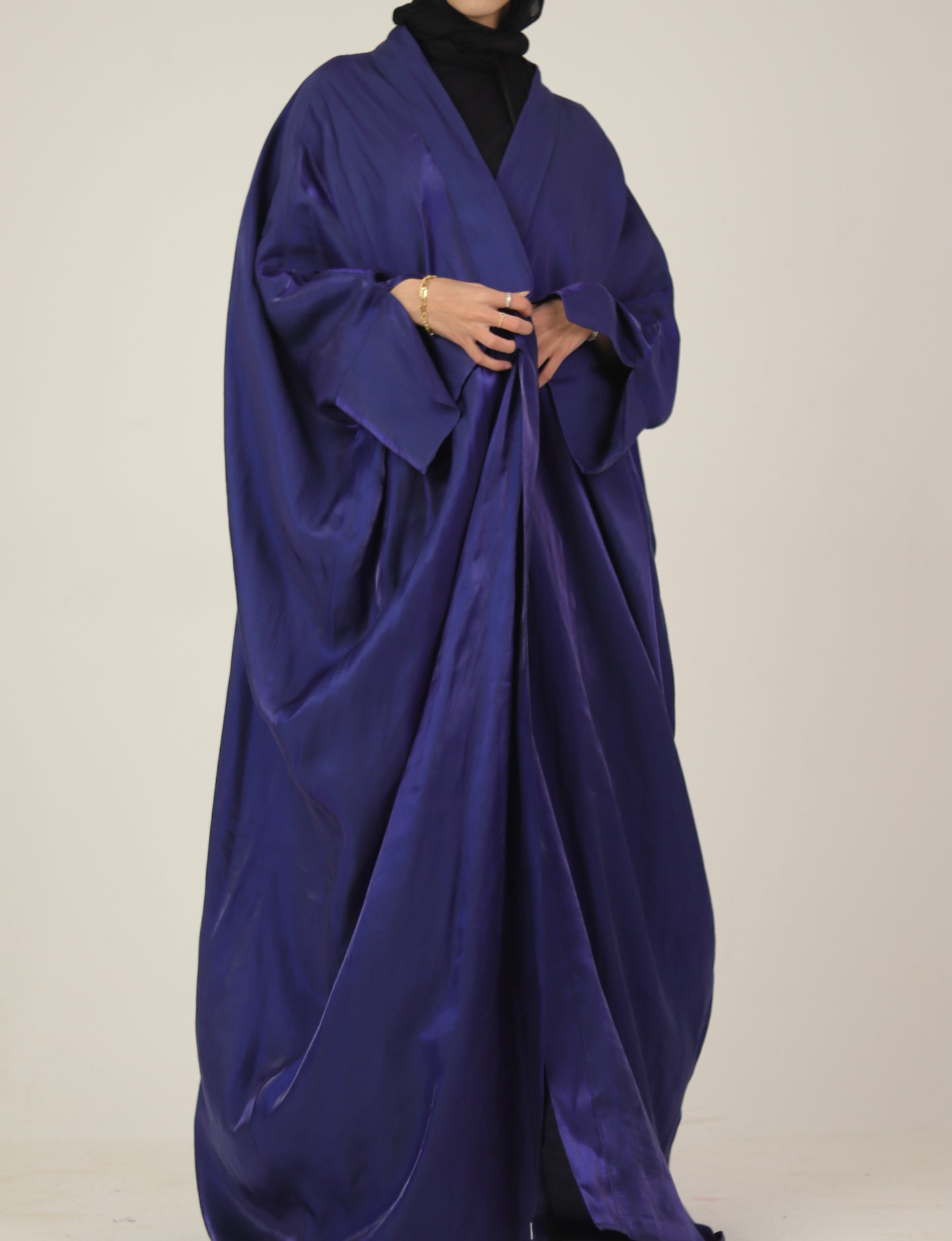 Royal Blue Shimmery Abaya