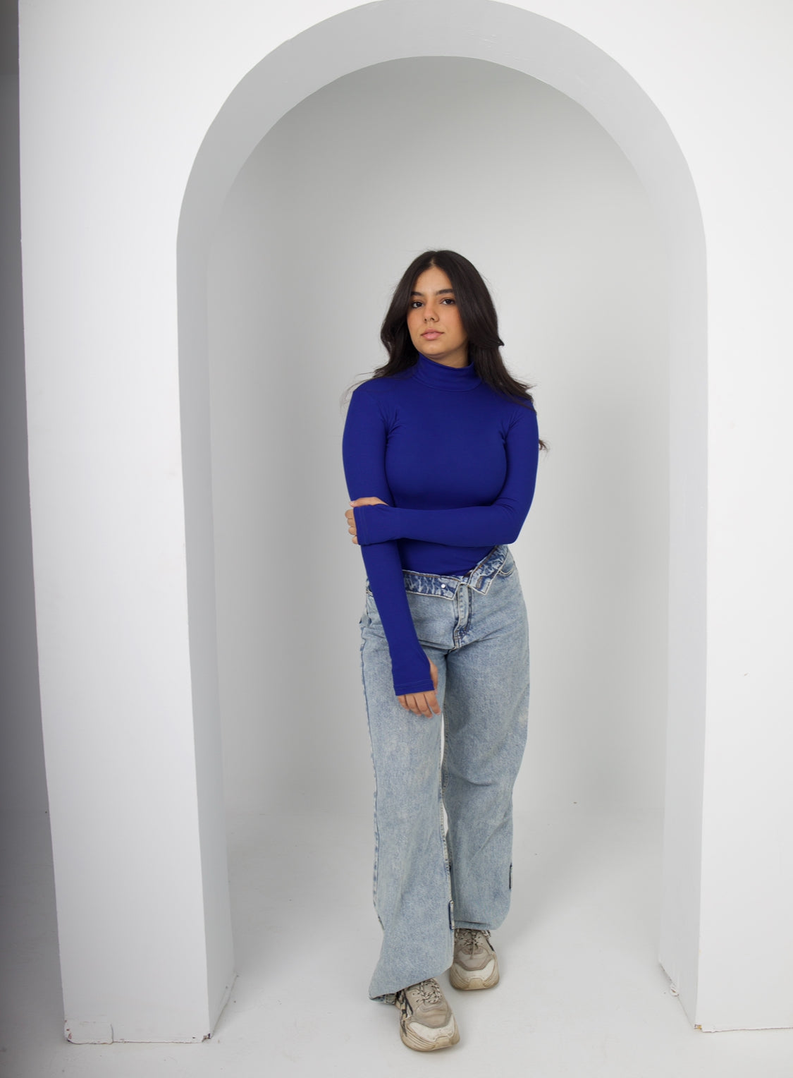 Electric Blue Turtle Neck