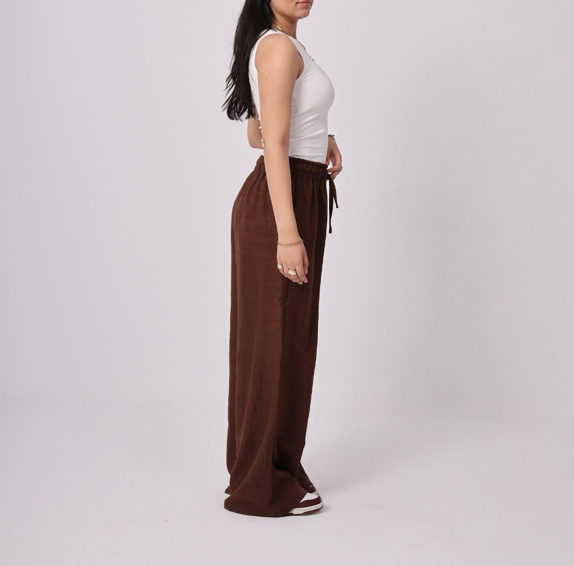 Brown Linen Pants