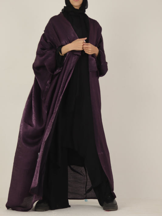 Purple Shimmery Abaya