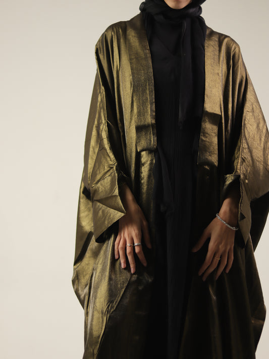 Olive Shimmery Abaya